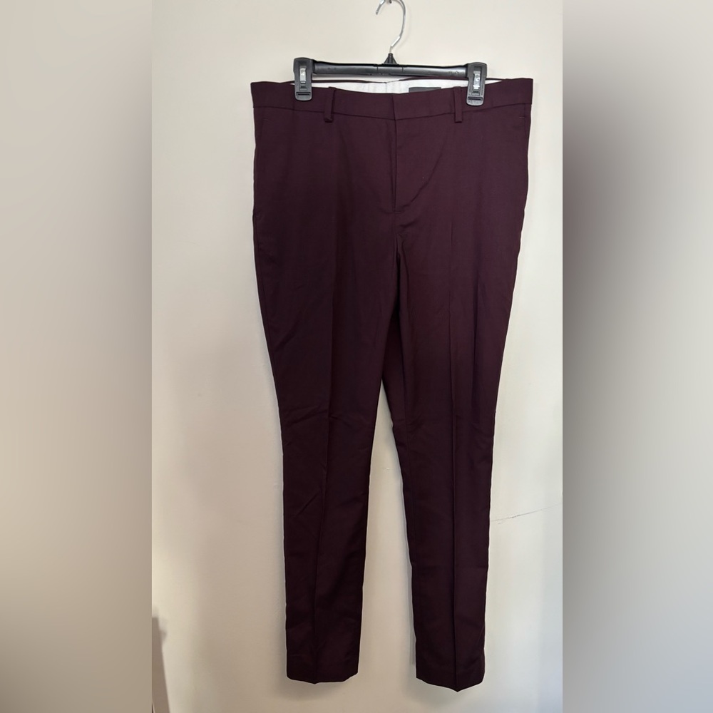 H&M Men's Dark Burgundy Dress Pants